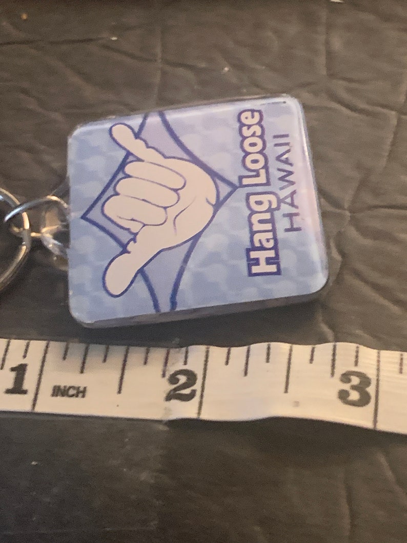Hawaii Hang Loose Souvenir Keyring - Etsy