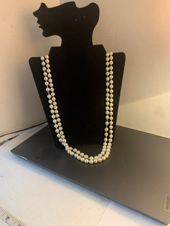 62 inch INDIVIDUALLY KNOTTED PEARLS