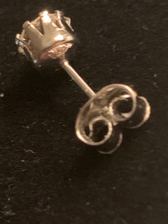 Simulated Diamond Stud Earrings - image 4