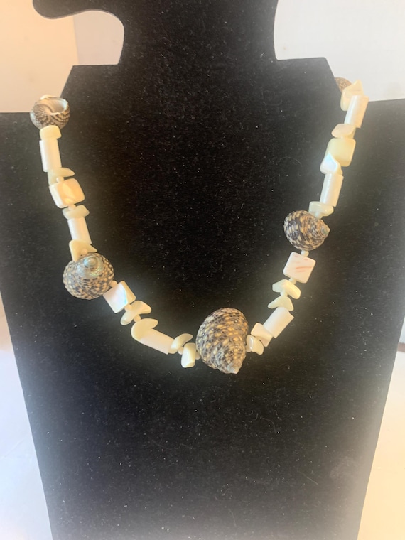 Beach Shell Boho Necklace - image 1