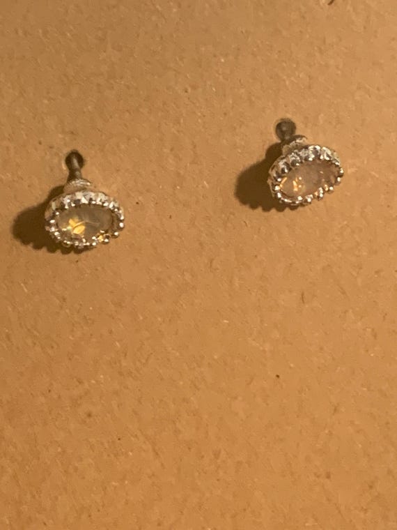 4 Pair Silvertone Earrings - image 4