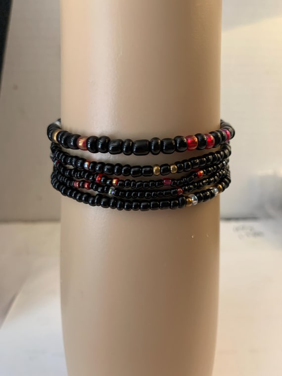 5 Beaded Stretch Bracelets - image 1