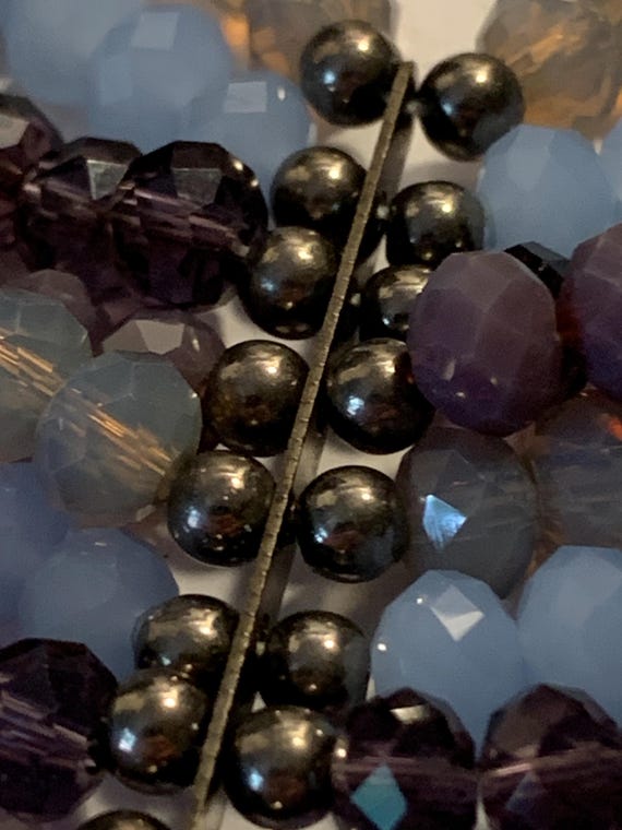 Layered Multi Strand Multi Colored Statement Bib … - image 9