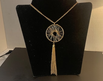 GOLDTONE TASSEL PENDANT