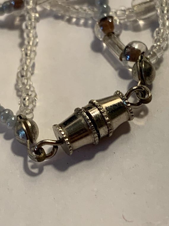 Two Stranded Beaded Necklace - image 5