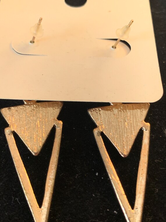 GEOMETRIC TRIANGULAR EARRINGS - image 3