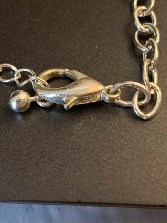 SILVERTONE SHELL PENDANT - image 8