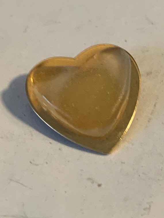 Translucent Heart Brooch - image 1