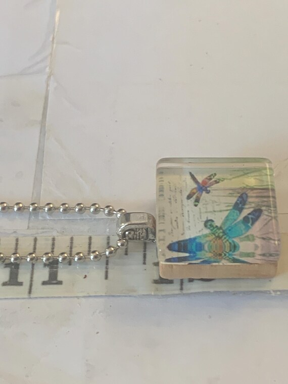 Dragonfly Scrabble Pendant - image 6