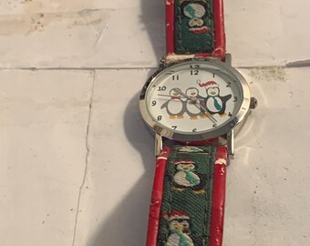 Christmas Penguins Watch Needs Battery