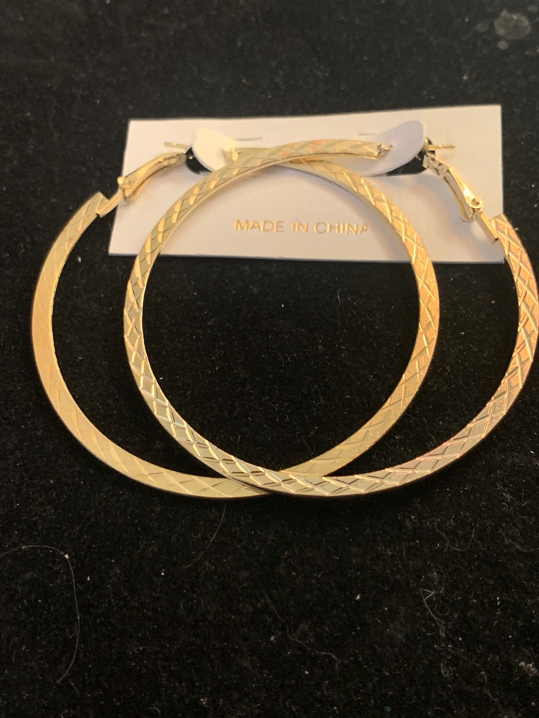 14 Karat Gold Plated 2mm x 40mm Hoop Earrings main image 0