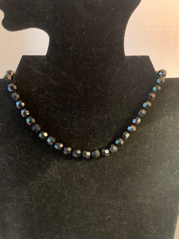 FACETED ONYX NECKLACE - image 1