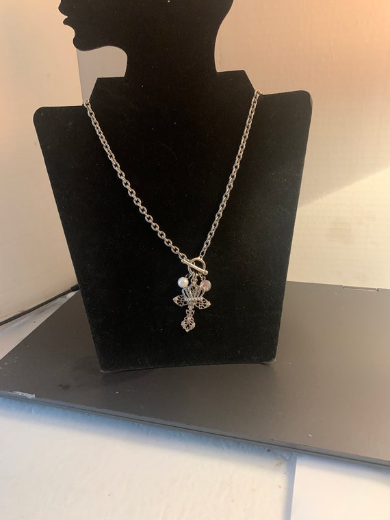 SILVERTONE TOGGLE PENDANT - image 1