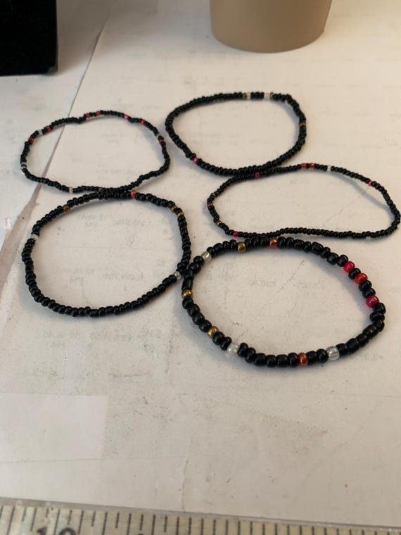 5 Beaded Stretch Bracelets - image 4
