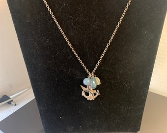 Anchor and Albatross Glass beaded Pendant.....K