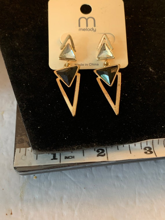 GEOMETRIC TRIANGULAR EARRINGS - image 1
