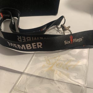 Six Flags Card Holder Lanyard