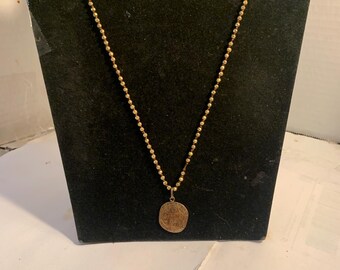 Brighton Silver Plated Reversable Swirl Pendant ( Shows Wear)