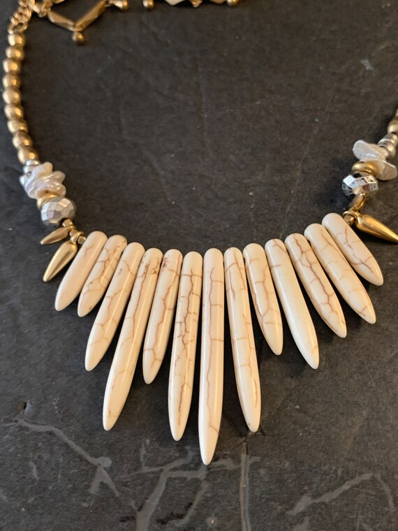 Stella&Dot Zuni Tribal 3 Layered Necklace - image 6