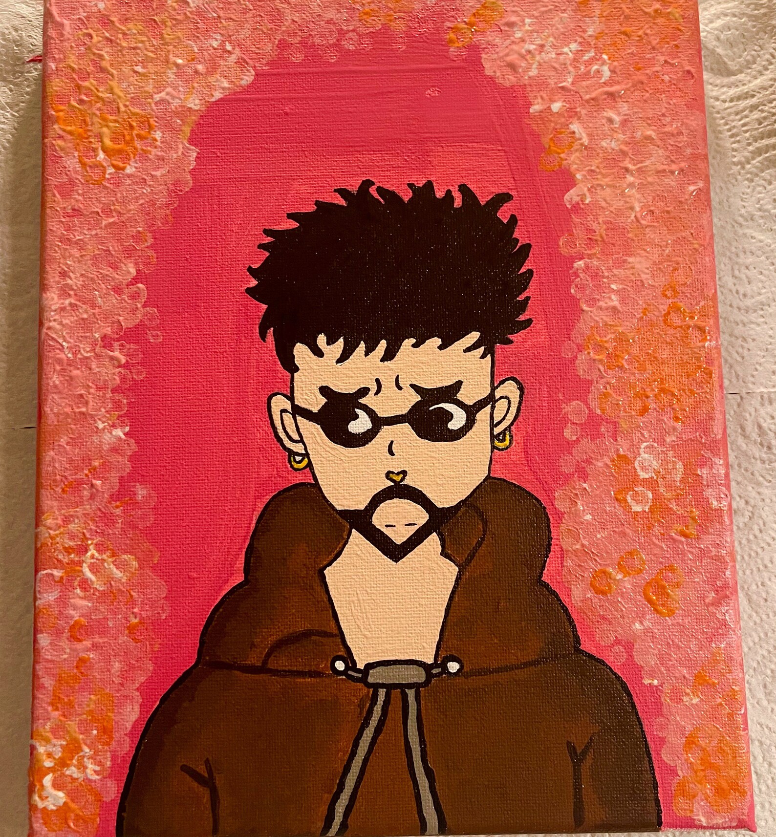 Bad Bunny Yonaguni Painting Etsy