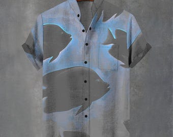 Éco Responsable Surchemise Bonobo Chemise éco-responsable bleu foncé homme