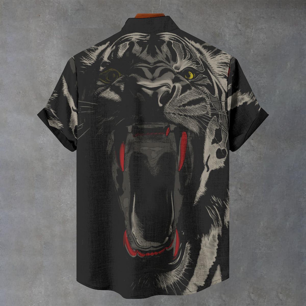 Camicia hawaiana da uomo con stampa 3D, casual, con bottoni, per le vacanze al mare, a maniche corte, hawaiane, camicia da uomo, a maniche corte, in lino, per il tempo libero, con