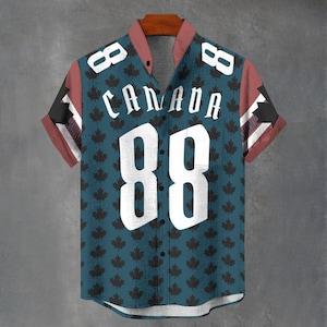 Kanada Ahornblatt Shirt für Kanada Tag Party - Party Favors Shirt Co. - Kanada Fußball Trikot Personalisieren Sie mit Ihrer Geburtsnummer Ex.88"