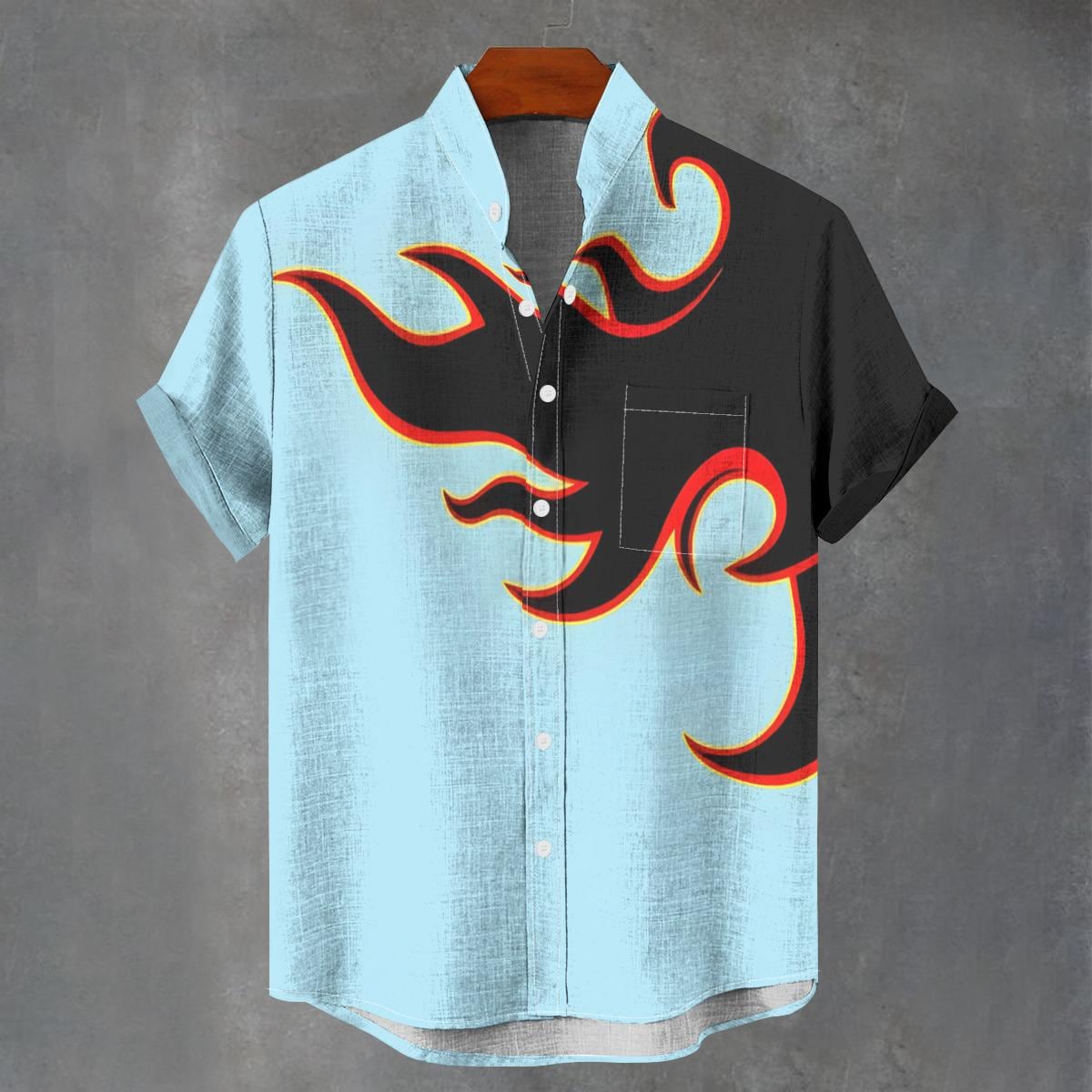 Flame Button Up