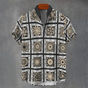 Floral Print Digital Art Party Shirt All Over Flower Print Gift For Him or Her Button Up Mans Button Down Fancy Shirt.
