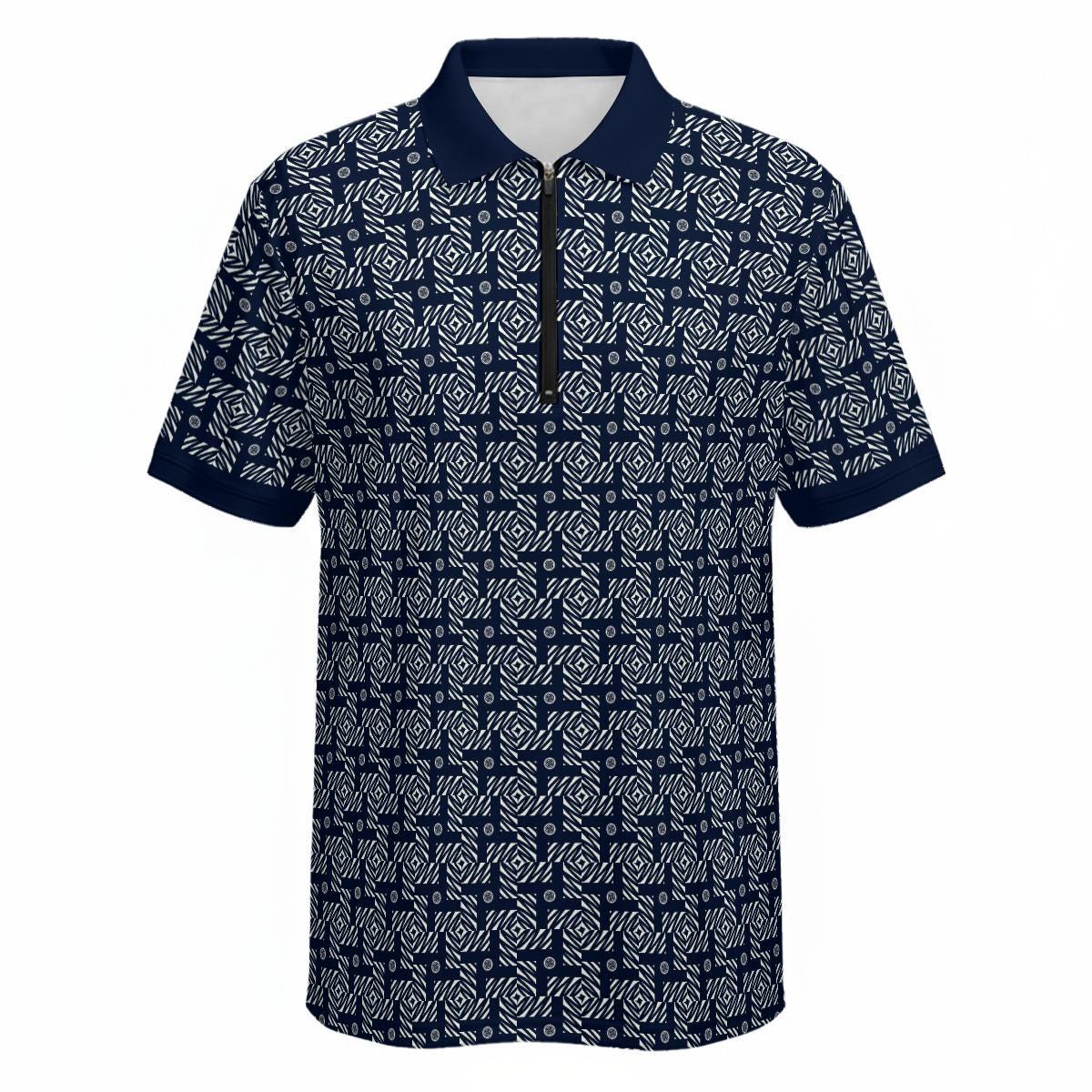 Abstract Floral Print Golf Polo Shirt: Cotton Spandex Blend - Etsy