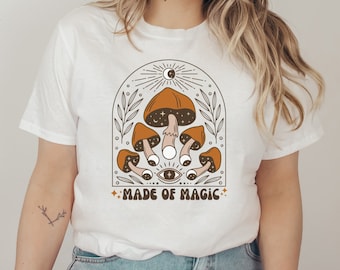 Paddestoel PNG Paddestoel Ontwerp PNG Mystieke Shirt PNG Fairycore