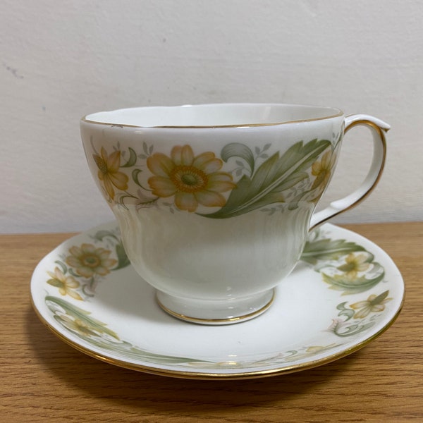 Duchess Bone China Larger Teacup and Saucer Greensleeves