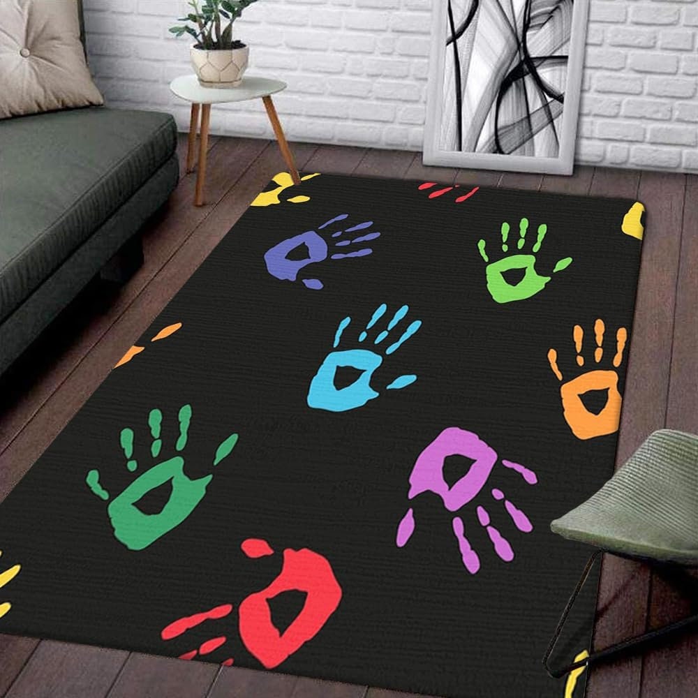 Handprint Classroom Rug Handprint Rug for Classroom Etsy