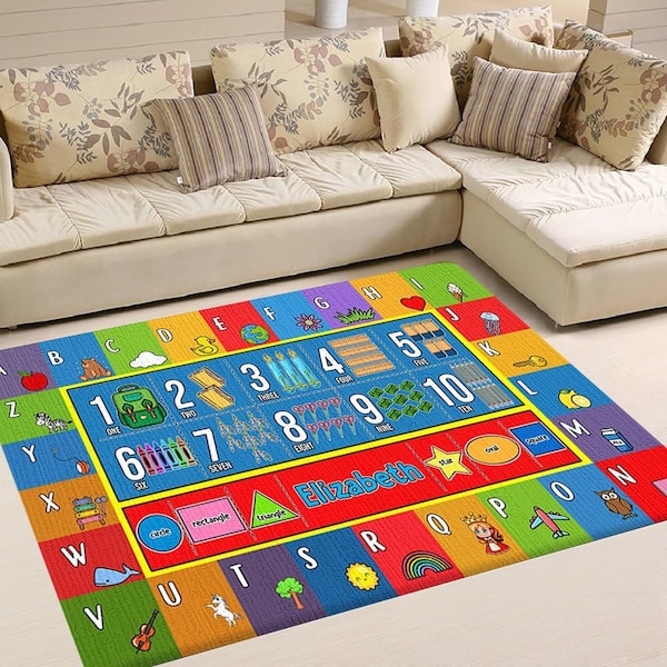 Alphabet Classroom Rug Etsy