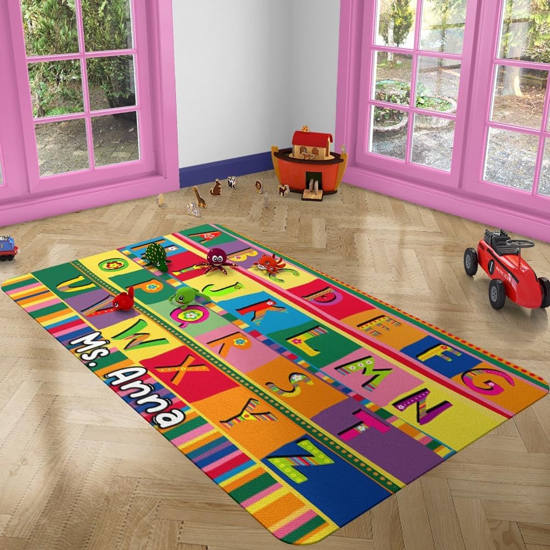 ABC Classroom Rug ABC Rug for Classroom Colorful Rug for Etsy