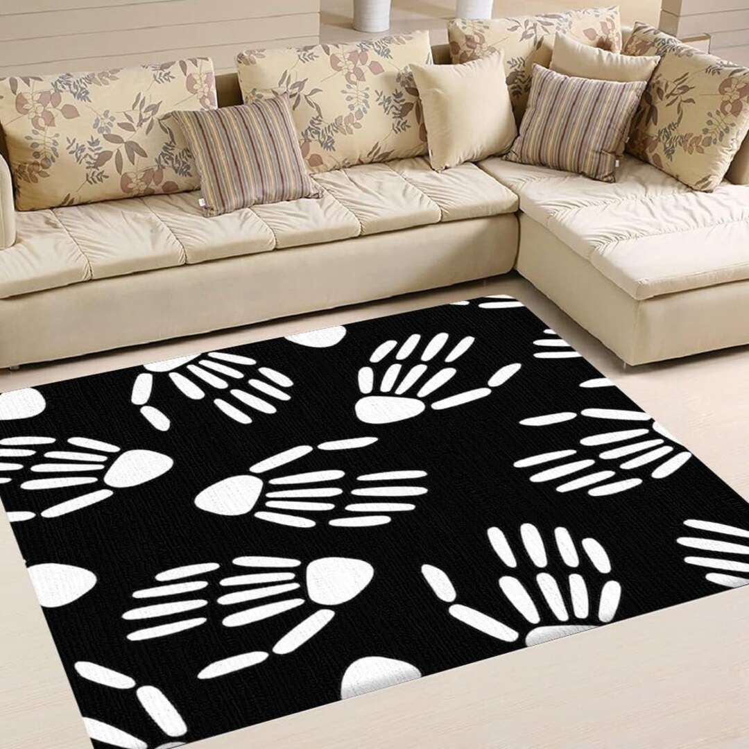 Handprint Bath Rugs Handprint Area Rugs Personalized Etsy