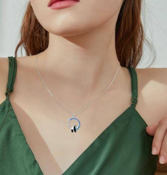 Core Silver - Sterling Silver Rhodium-plated Created Opal Inlay Penguin Pendant