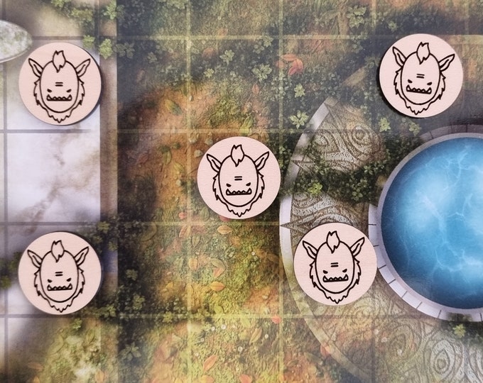 Monster Tokens - Bugbears - Dungeons and Dragons Tokens / Dungeon Master Tokens / DND Accessories