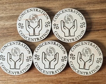 Concentration Tokens - Dungeons and Dragons Tokens / Dungeon Master Tokens / DND Accessories