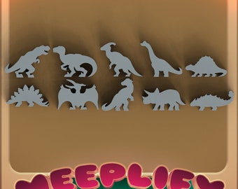 Dinosaur Meeples - Tabletop / Board Gaming Accessories