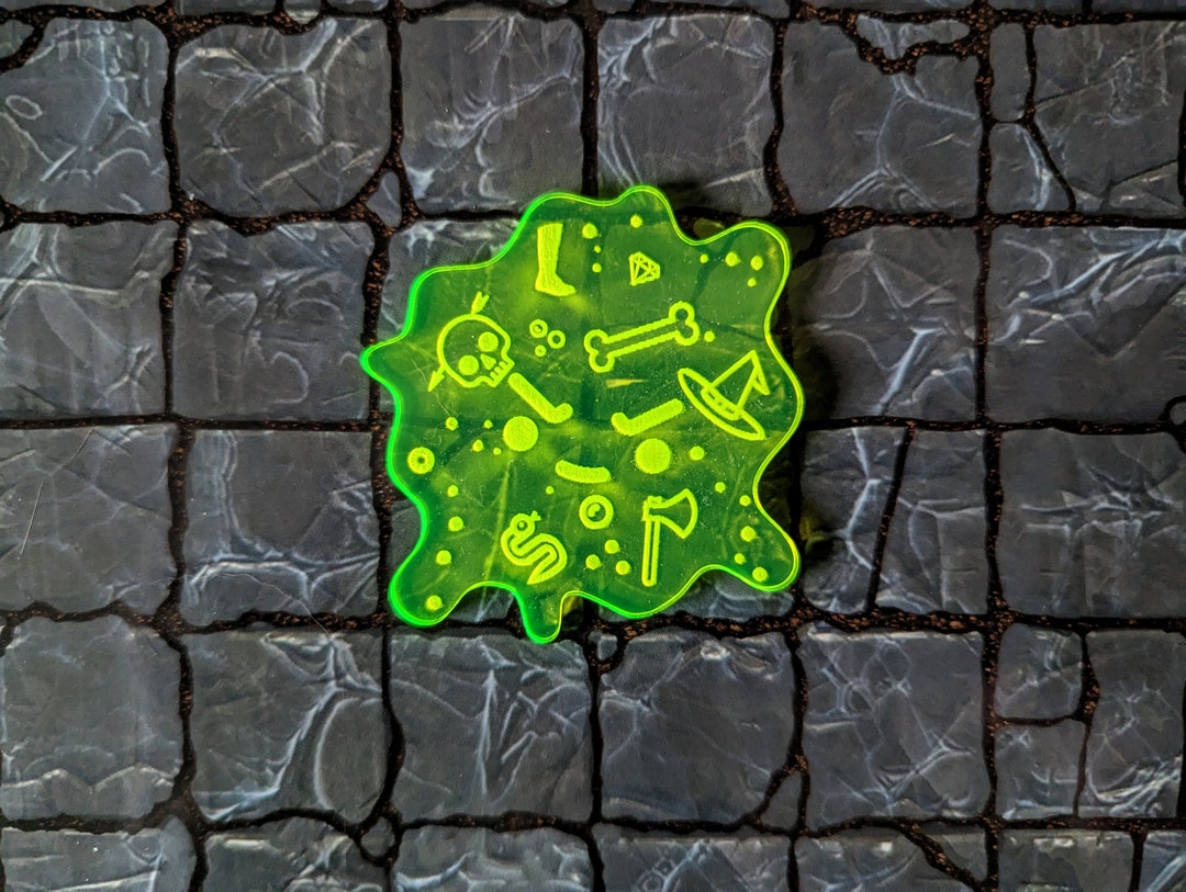 Gelatinous Token / Gelatinous Cube Dungeons and Dragons Tokens