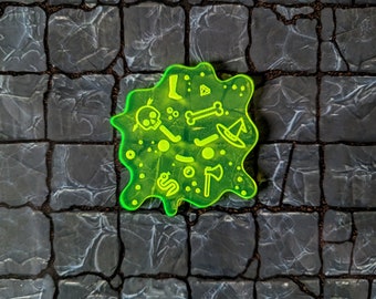 Gelatinous Token / Gelatinous Cube - Dungeons and Dragons Tokens / Dungeon Master Tokens / DND Accessories