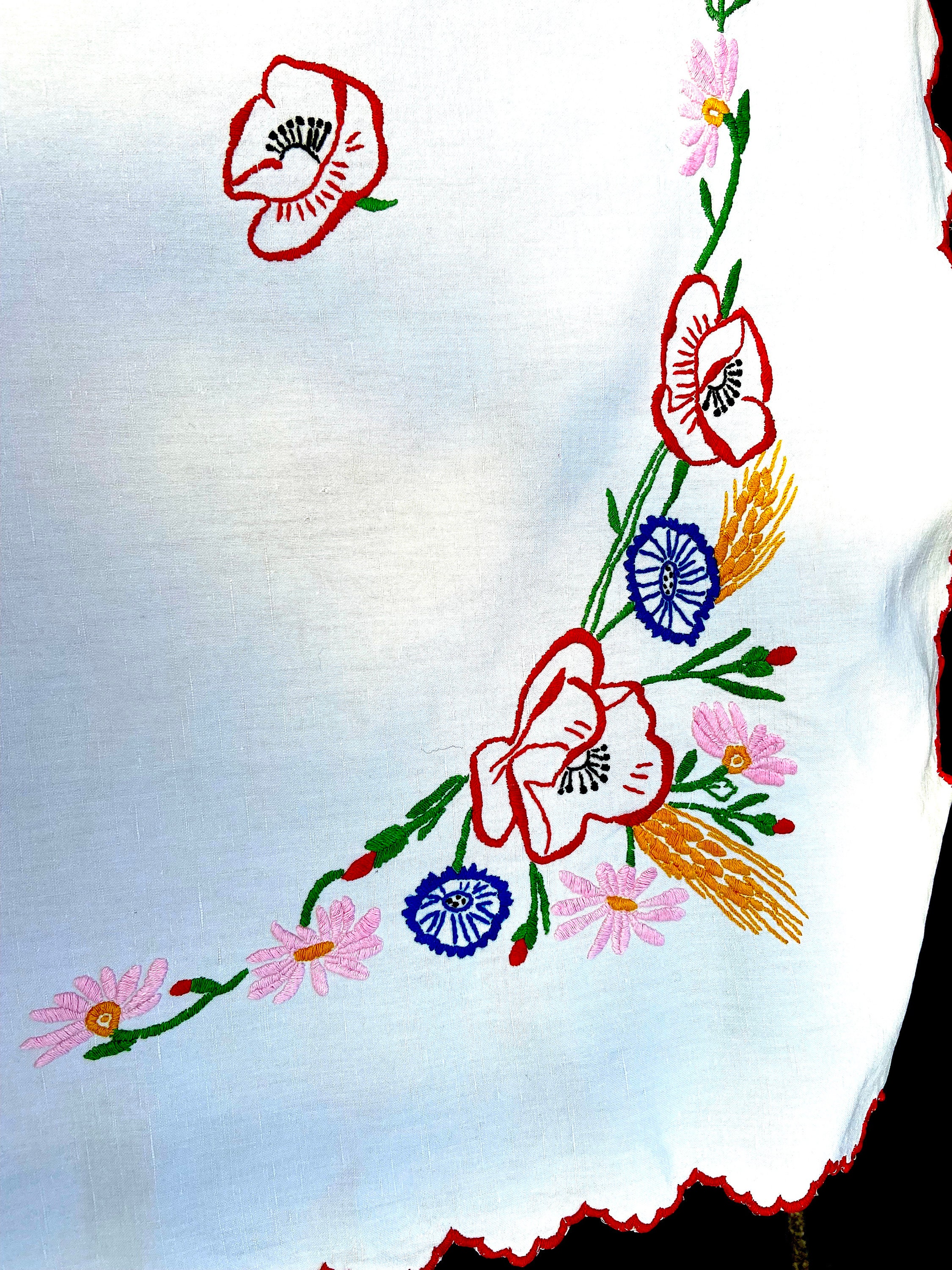 Tablecloth Ethnic Style Bohemian Polyester Cotton Yarn-Dyed Flower Striped