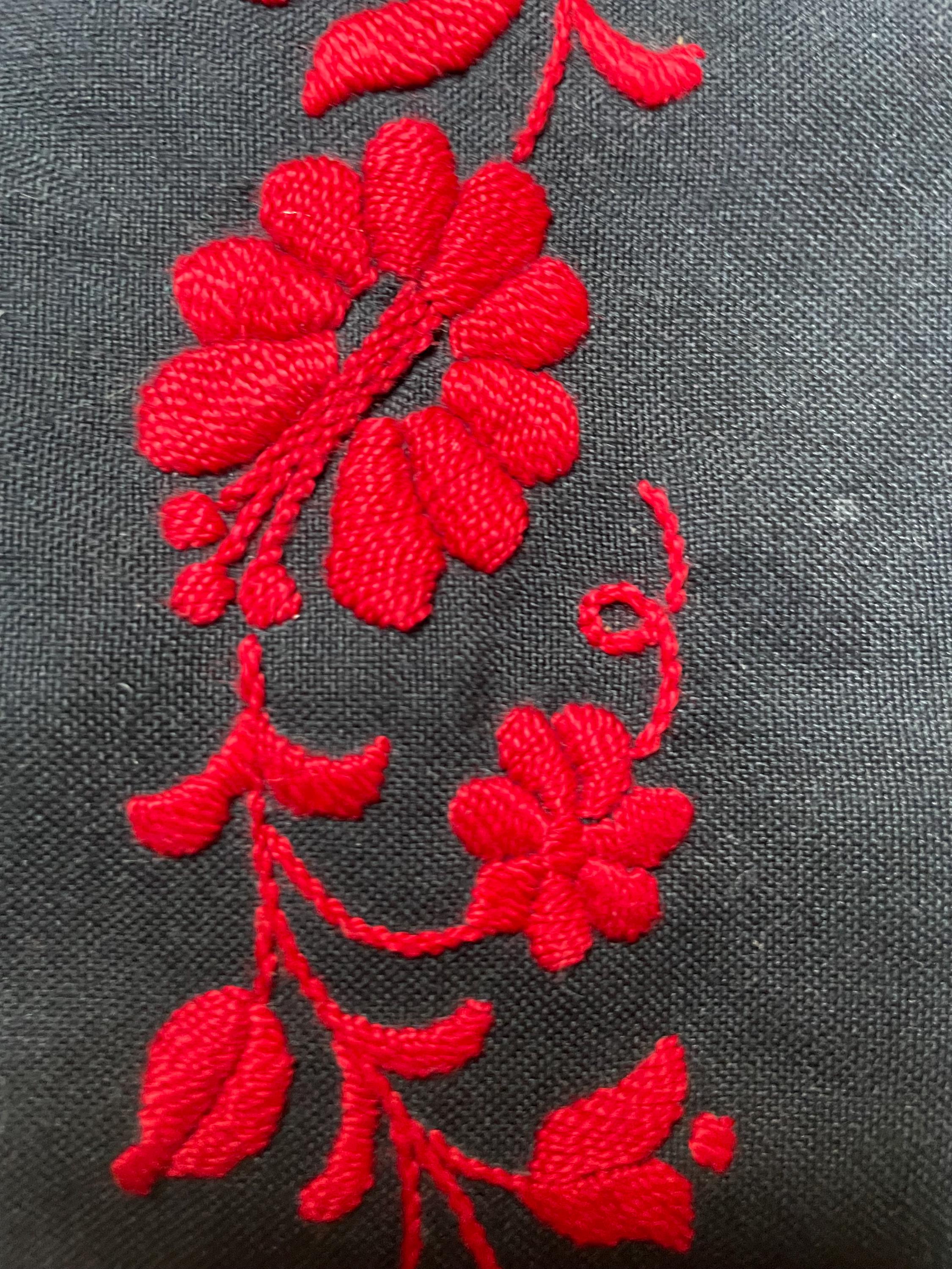 ハンガリーカロチャ刺繍が施されたテーブルランナー ハンガリーカロチャ刺繍が施されたテーブルランナー ハンガリー