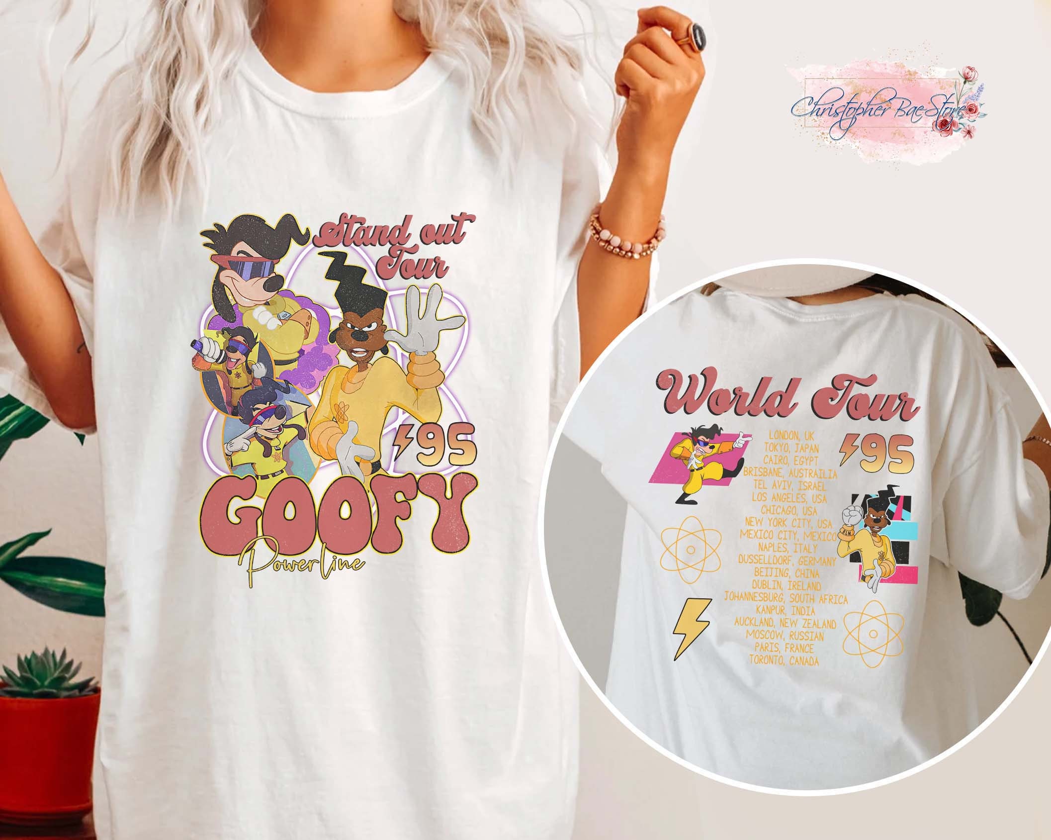 Disney 90s A Goofy Movie Powerline Stand Out Tour 95 Two Sides - Etsy ...