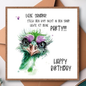 Personalisierbare Geburtstagskarte I Individualisierbar Klappkarte I Persönlich mit Name I Aufmunterung zum Geburtstag I Lustig