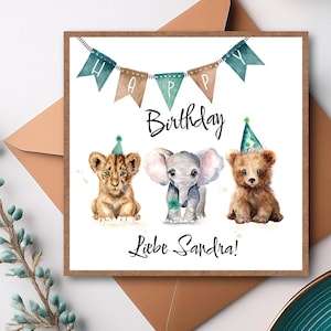 Personalisierbare Geburtstagswünsche I Geburtstagskarte I Persönlich mit Name I Happy Birthday I Karte Geburtstag I Gratulation