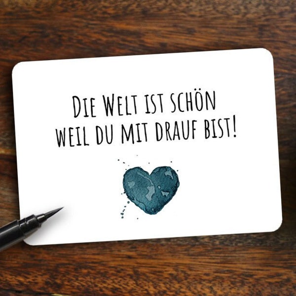 Postkarte I Liebeserklärung zum Valentinstag I Post I Grußkarte I Geschenk I Liebesbrief