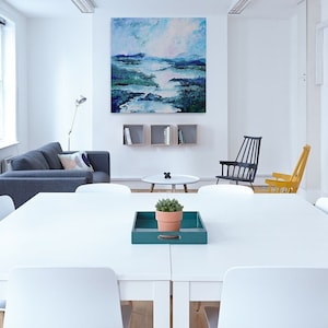 Art, oil painting, original oil painting, impressionism, wall decoration, gift, nature, abstract art, sea, horizon, wall decoration, beautiful living