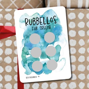 Gutschein Postkarte I Rubbellos I Gutscheinkarte I Geschenkgutschein